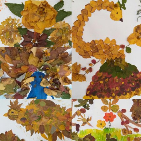 Осенние аппликации в школу