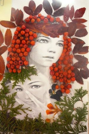 Девушка осень поделка