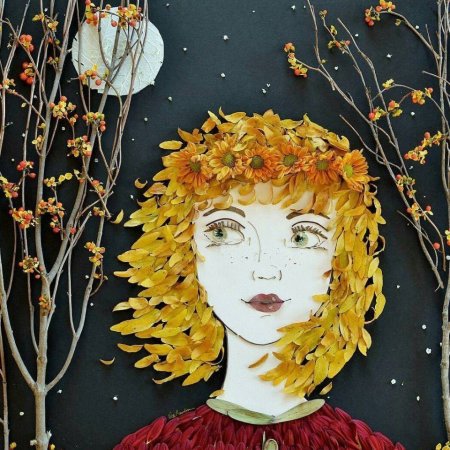 Девушка осень поделка