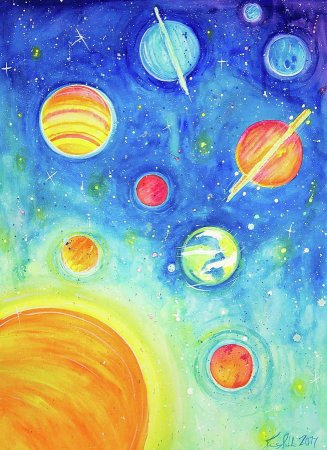 Рисунок на тему космос