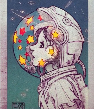 Космос рисунок