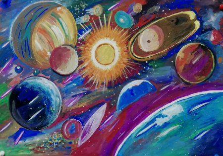 Рисование космос