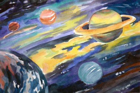 Рисунок на тему космос