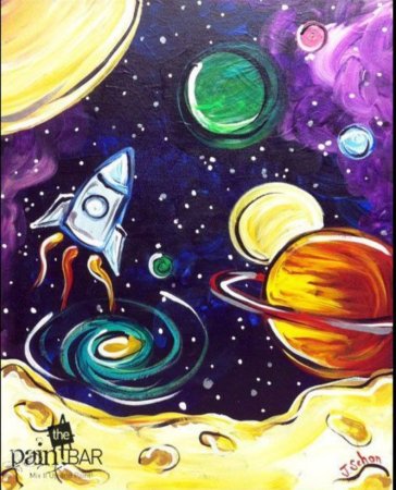 Космос картинки для детей рисунки