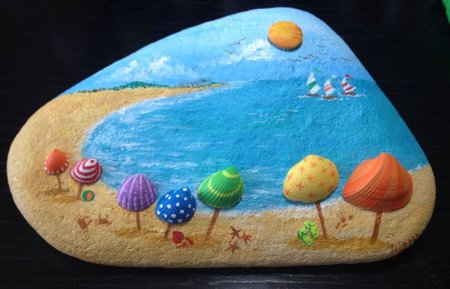 Пластилин и ракушки