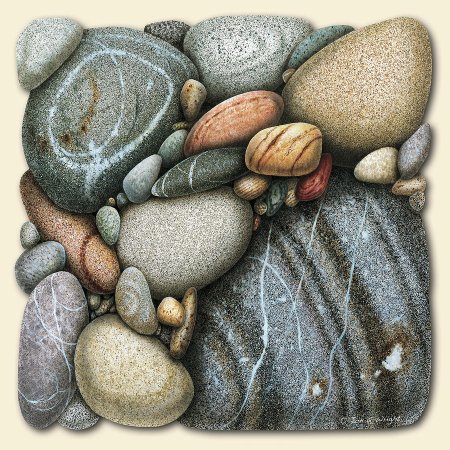 Живопись морской Галькой