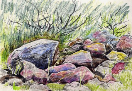 Камень иллюстрация