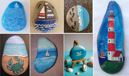 Роспись морских камушков