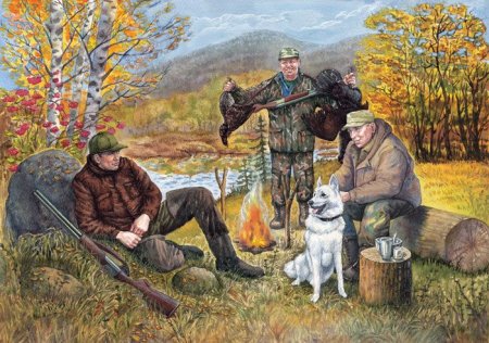 Курцхаар акварель