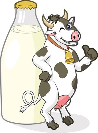 Молочная продукция с коровой