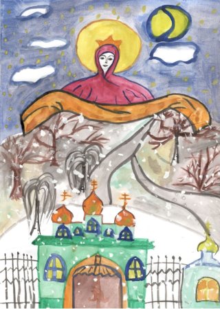 Богоматерь с младенцем рисунки