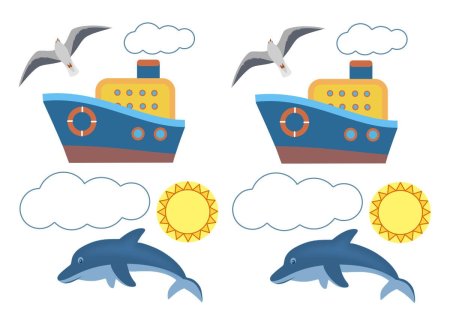 Аппликация корабль