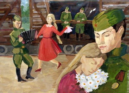 Детские рисунки на тему день Победы