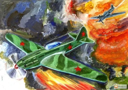 Детские рисунки на тему война