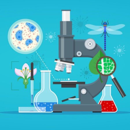 Биология лаборатория вектор