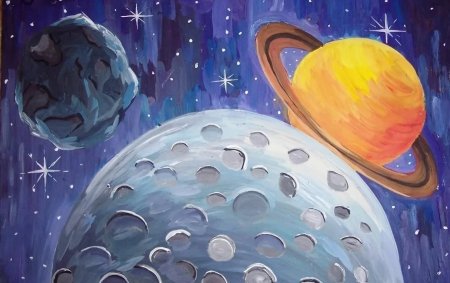 Космическая фантазия рисование