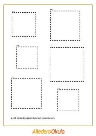 Квадрат по точкам для детей