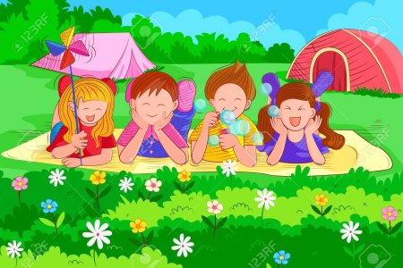 Иллюстрация палаточного лагеря