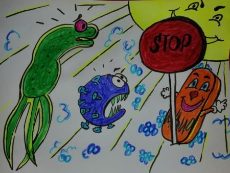 Конкурс рисунков вирус