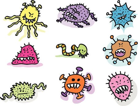 Вирус рисунок карандашом