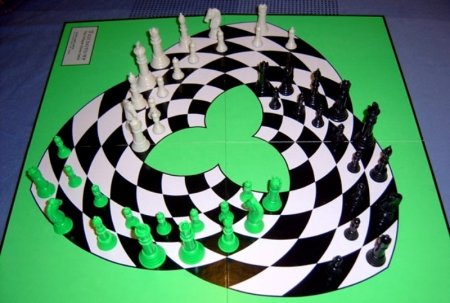 Часы в шахматном стиле