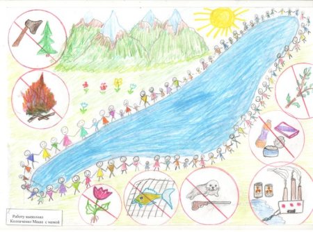 Рисунок Байкала для детей