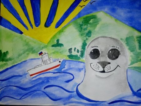 Байкал рисунок