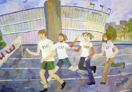 Станковая композиция на тему спорт