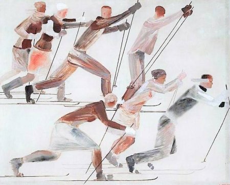 Александр Дейнека лыжники 1931