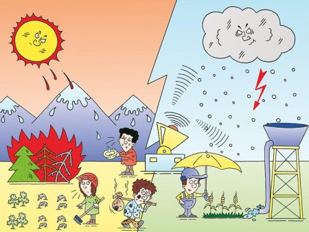 Изменение климата рисунок