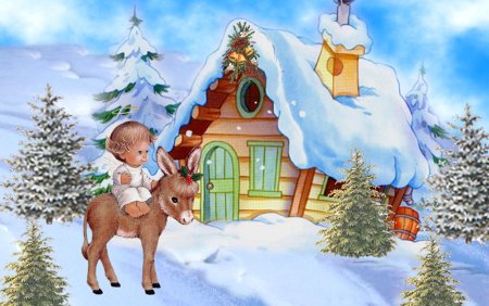 Зимний пейзаж для детей