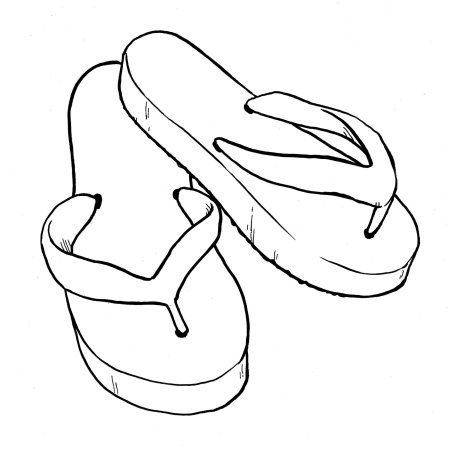 Ботинки раскраска для детей