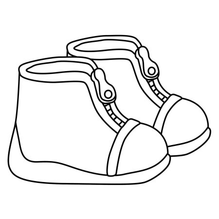 Ботинки раскраска