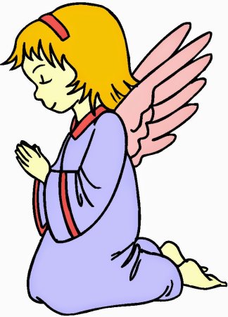 Дети молятся раскраска