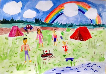 Рисование на тему Мои впечатления о лете