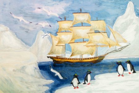 Открытие Антарктиды корабли