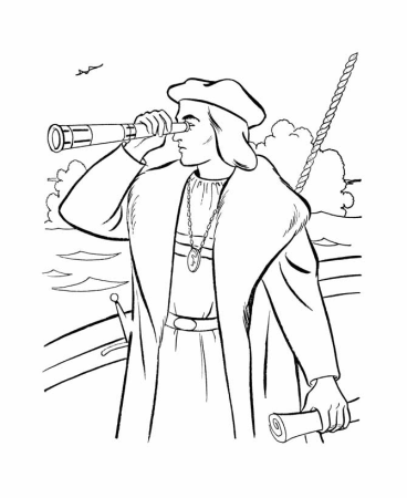 Христофор Колумб раскраска