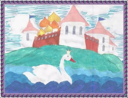 Иллюстрация к сказке Пушкина о царе Салтане для детей