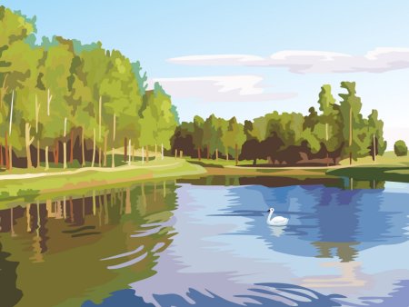 Рисовать речку