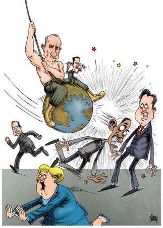 Манипуляция карикатура