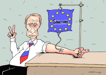 Карикатуры на Байдена и Путина