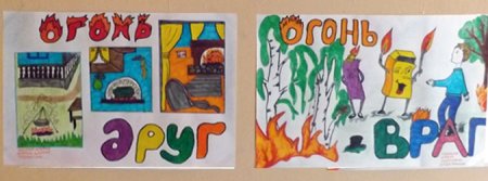 Огонь-друг огонь-враг рисунки