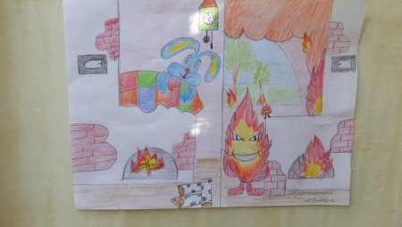 Рисунок на тему огонь друг