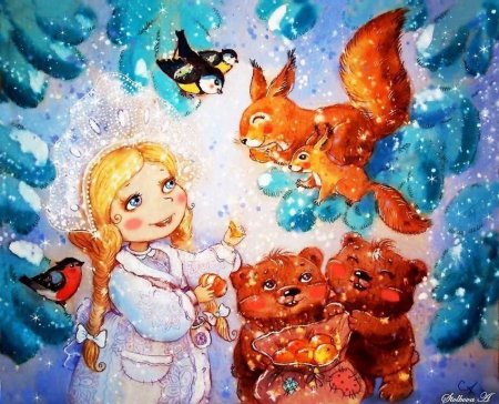 Детские рисунки на тему новый год
