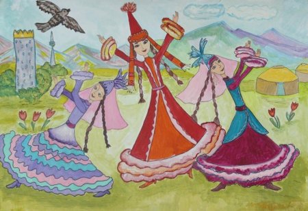 Казахстан рисунок