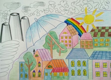 Рисунок на тему город