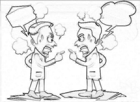 Конфликт иллюстрация