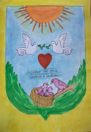 Герб семьи для детского сада