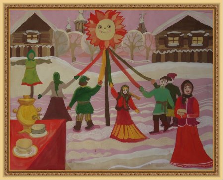 Русские народные праздники рисунки