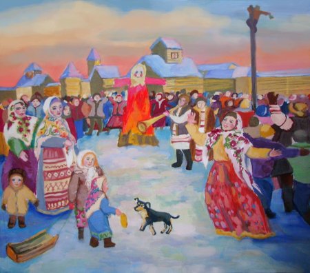 Н. Фетисов "широкая Масленица" 1990 г.